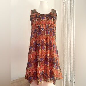 Alberto Makali Multicolor Floral Midi Dress | Size M
